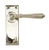 Polished Nickel Reeded Lever Latch Set 33325