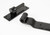 Black 24" Hook & Band Hinge - Cranked (pair) 91473