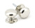 Polished Nickel 57mm Mushroom Mortice/Rim Knob Set 91530