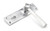 Satin Chrome Straight Lever Lock Set 91967