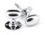 Polished Chrome Oval Mortice/Rim Knob Set 91975
