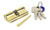 Lacquered Brass 35/35 Euro Cylinder 91854