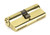 Lacquered Brass 35/35 Euro Cylinder 91854