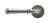 Pewter Regency Lever on Rose Set (Plain Rose) 45643
