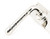 Polished Nickel Hammered Newbury Lever Lock Set 46217