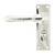 Polished Nickel Hammered Newbury Lever Bathroom Set 46219