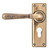 Polished Bronze Hammered Newbury Lever Euro Set 46228