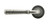 Pewter Hammered Newbury Lever on Rose Set (Beehive Rose) - Unsprung 49991