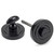 Black Round Thumbturn Set (Art Deco Rose) 45744
