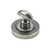 Pewter Round Thumbturn Set (Plain Rose) 45751