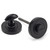 Matt Black Round Thumbturn Set (Plain Rose) 49544