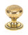 Aged Brass Hammered Mushroom Cabinet Knob 32mm 46021