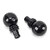 Black Hammered Ball Curtain Finial (pair) 49901