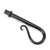 Black Shepherd's Crook Curtain Finial (pair) 49902