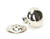 Polished Nickel Hammered Mushroom Cabinet Knob 38mm 46027