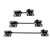  No.2814 Wire Cabin Hooks & Eyes Black