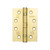 Jedo Grade 11 Steel Ball Bearing Hinges 102x76mm Satin Brass