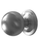 Satin Chrome Centre Door Knob on Rose JV830SC