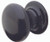 Black Ceramic Mortice Door Knobs 62mm (Pair) JC60