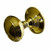 Lined Mortice Knob 55mm Polished Brass Unsprung (Pair) JV181MPB