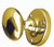 Oval Mortice Door Knobs 60mm (Pair) Brass JV34PB