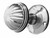 Fluted Mortice Knob 56mm Polished Chrome (Pair) JV183MPC