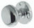 Mushroom Mortice Door Knobs Polished Chrome JV35PC