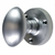 Oval Mortice Door Knobs 60mm (Pair) Satin Chrome JV34SC