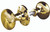 Mushroom Rim Knobs 50mm Polished Brass (Pair) JV176APB