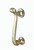 Polished Brass Scroll Door Knocker on Rose JV1PB