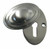 Polished Nickel Standard Keyhole Covered Escutcheon JV76PN