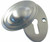 Satin Nickel Standard Keyhole Covered Escutcheon JV76SN