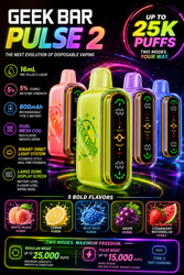 Geek Bar Pulse 2 Review: Features, Flavors & Up to 25,000 Puff