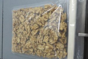 Vacuum unsealed walnuts