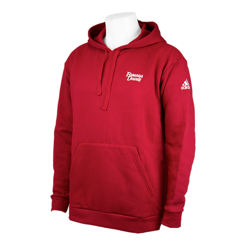Red Adidas Fleece Hoodie