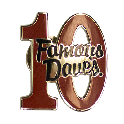 10 Year Recognition: SINGLE PIN