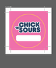 Chick'n'Sours Circular Generic Stickers - 50x50mm x 500 units