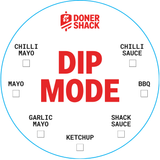 Doner Shack Circular Stickers - 50x50mm x 500 units