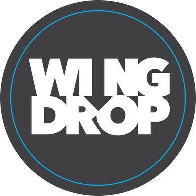 Wing Drop 50mm Circle Stickers | Qty 500