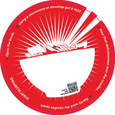 Ivan Ramen 90mm Circle Stickers | Qty 500