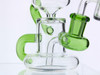 6" Mini Klein Recycler Dab Rig with 14mm Male 90 Degree Banger 25mm Dia - Green