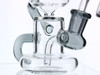 6" Mini Klein Recycler Dab Rig with 14mm Male 90 Degree Banger 25mm Dia - Gray