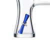 Solid Hourglass Terp Pillar Blue: 24mm Height 6mm Width (1 Piece)