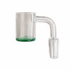 Clearance Quartz Banger Colored Bottom: 14mm Male 90 Degree 25mm Bucket Diameter