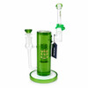 Freezable Dab Rig: 8" Straight Base Glycerin Dab Rig - Green