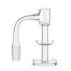 Double Dish Terp Slurper Full Weld Quartz Banger: 14mm Male 90 Degree Angle