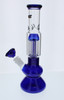 12 inch Water Pipe with Tree Perc - Blue