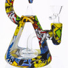 7" Bounce Microscope Glass Silicone Hybrid Bong Dab Rig - Joker