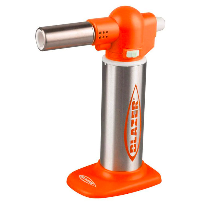 Orange Dab Blow Torch: Blazer Big Buddy Turbo - Orange & Stainless