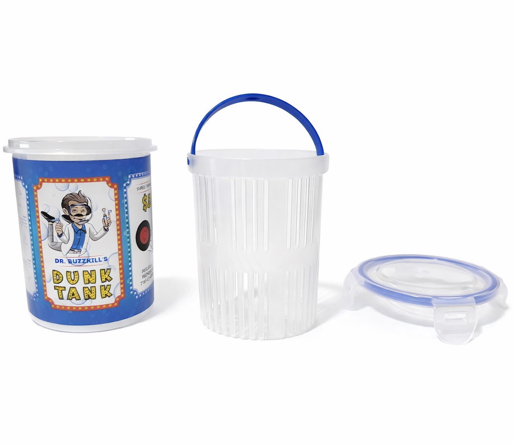 Dr. Buzzkill's Dunk Tank: Iso Soaking Basin with Strainer Dab